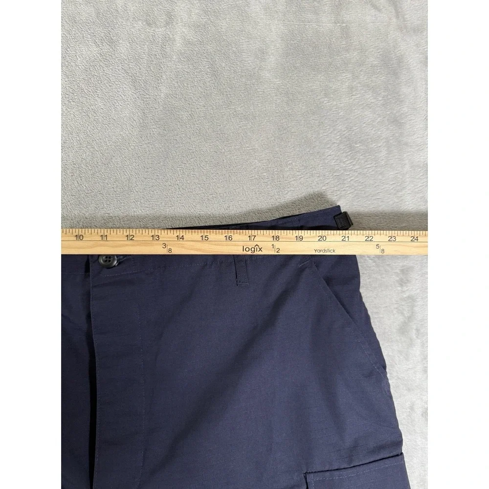 Propper Public Safety Pants Mens XL‎ Long Blue Ripstop Combat Cargo Button Fly